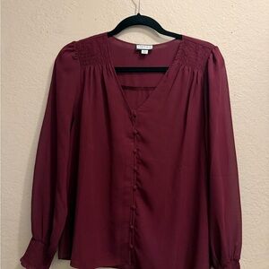 Sam and Jess Burgundy Blouse